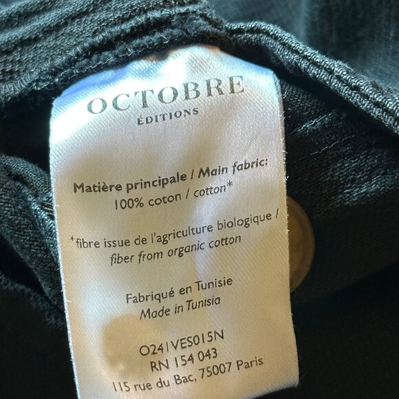 Sezane Men Washed Black Jacket Size XL - Picture 5 of 5